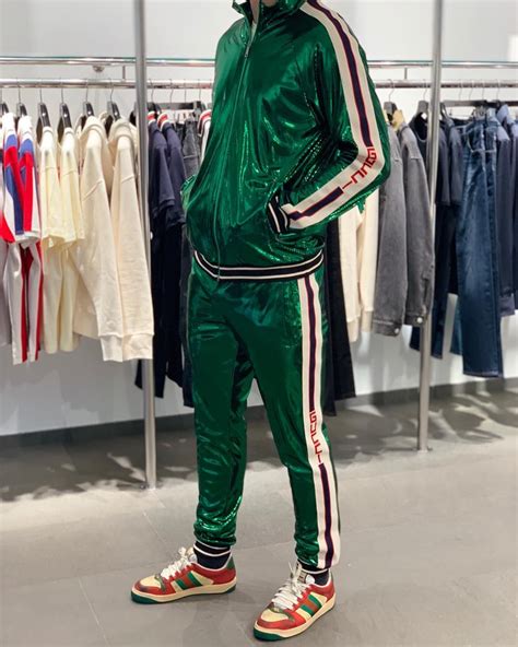 gucci tracksuit green